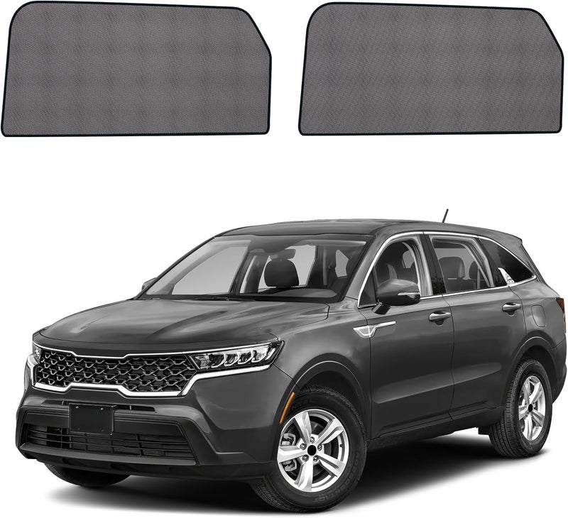KOCZIL Car Window Shades for 2021-2023 Kia Sorento - Rear Side Window Sun Shade for Baby, Breathable Mesh Car Privacy Window Covers, UV Protection and Heat Insulation for Road Trips, Napping, Camping - Image 1
